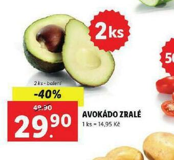 Lidl Avokádo zralé nabídka