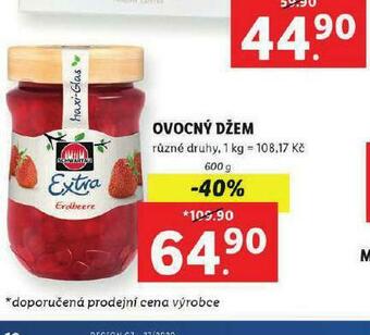 Lidl Ovocný džem nabídka
