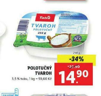 Lidl Polotučný tvaroh nabídka