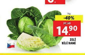 Lidl Zelí bílé rané nabídka