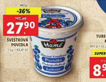 Lidl Švestková povidla nabídka