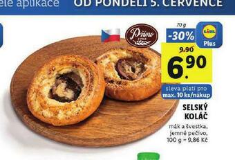 Lidl Selský koláč nabídka