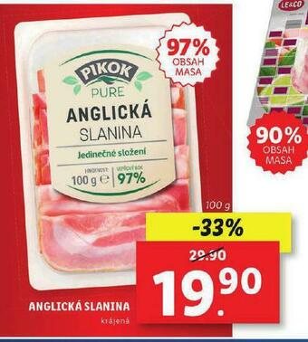 Lidl Anglická slanina nabídka
