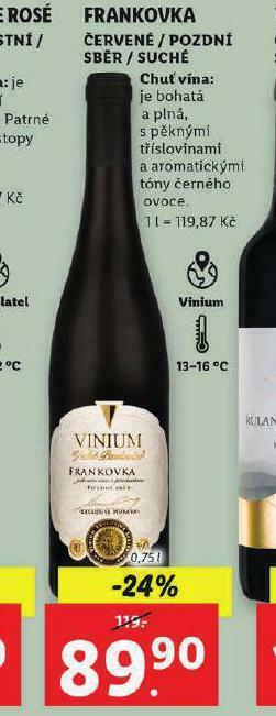 Lidl Frankovka nabídka