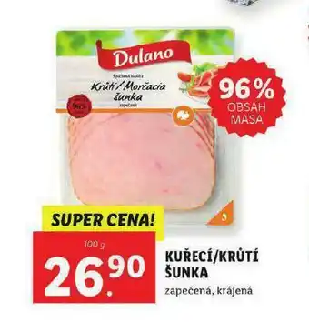 Lidl Kuřecí / krůtí šunka nabídka