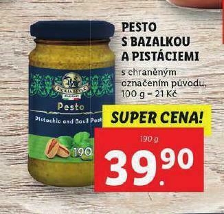 Lidl Pesto nabídka