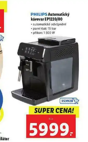 Lidl Philips automatický kávovar nabídka