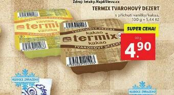 Lidl Termix tvarohový dezert nabídka