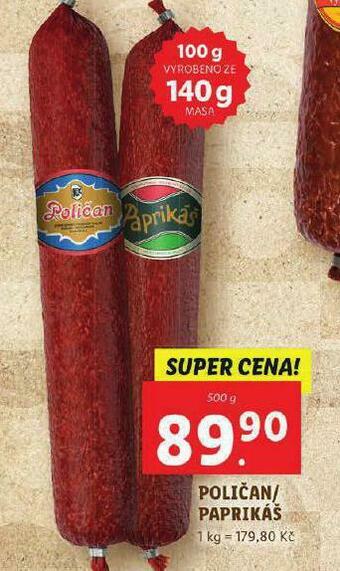 Lidl Paprikáš nabídka