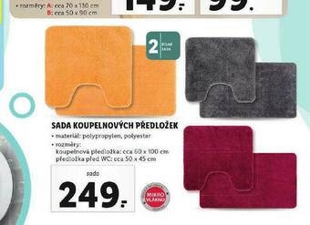 Lidl Sada koupelnových předložek nabídka