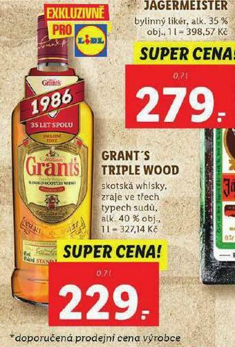 Lidl Grant´s triple wood nabídka