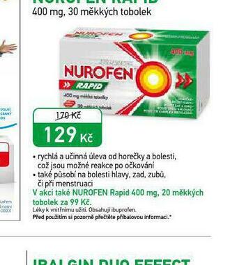 Alphega Lékárna Nurofen rapid nabídka