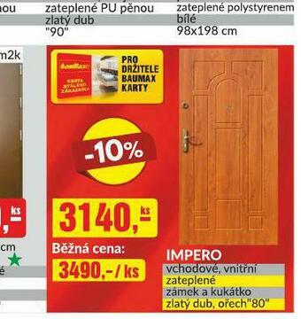 Baumax Dveře impero nabídka