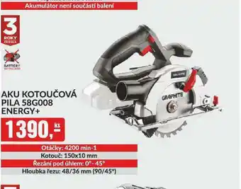 Baumax Aku kotoučová pila 58g008 energy+ nabídka