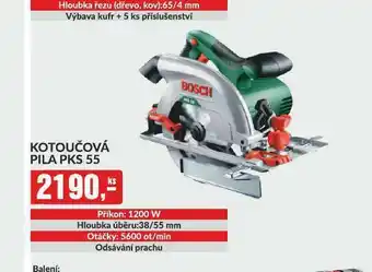 Baumax Kotoučová pila pks 55 nabídka