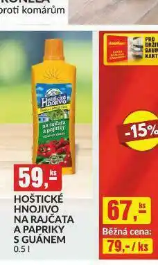 Hoštivké hnojivo na rajčata a papriky s guánem