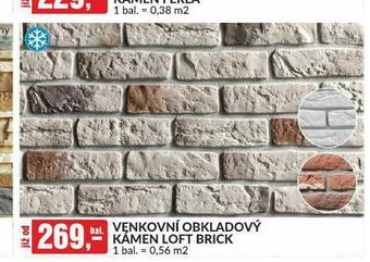 Baumax Venkovní obkladový kámen loft brick nabídka