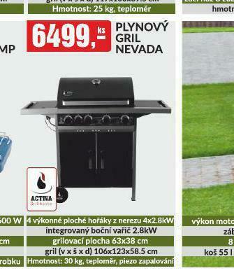 Baumax Plynový gril nevada nabídka