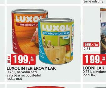 Baumax Luxol interierový lak nabídka