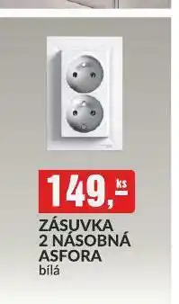 Baumax Zásuvka 2 násobná asfora nabídka