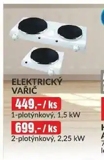 Elektrický vařič 2-plotýnkový