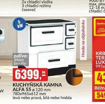 Baumax Kuchyňská kamna alfa 55 nabídka