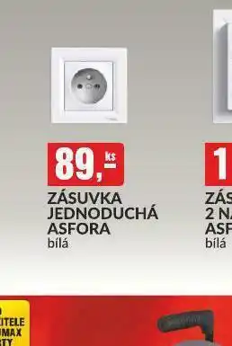 Baumax Zásuvka jednodzchá asfora nabídka