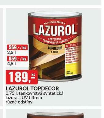 Baumax Lazurol topdecor nabídka