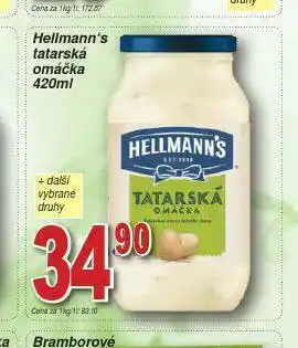 Lidl Hellmann&#039;s tatarská omáčka nabídka