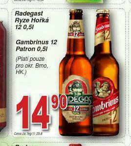 Lidl Pivo gambrinus nabídka