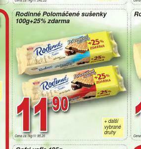 Lidl Rodinné polomáčené sušenky nabídka
