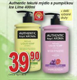 Lidl Authentic tekuté mýdlo nabídka
