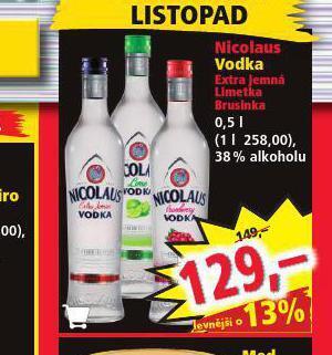 Norma Nicolaus vodka nabídka