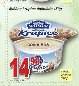 Lidl Mléčná krupice nabídka