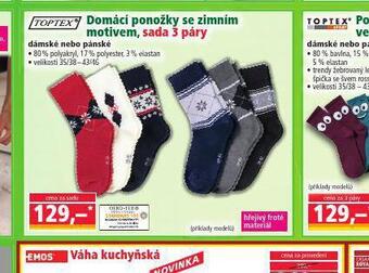 Norma Domácí ponožky se zimním motivem nabídka