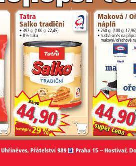 Norma Tatra salko tradiční nabídka