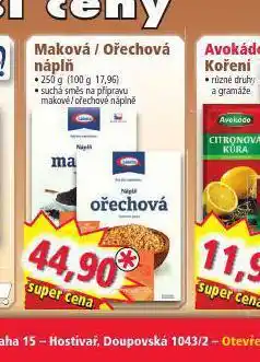 Maková / ořechová náplň