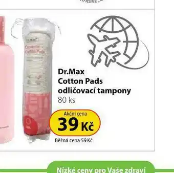 Dr. Max Dr. max cotton pads odličovací tampony nabídka