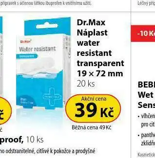 Dr. Max Dr. max náplast water resitant transparent nabídka