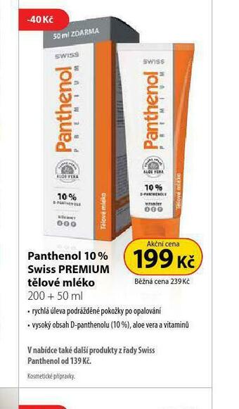 Dr. Max Panthenol 10% swiss premium tělové mléko nabídka