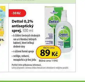Dettol 0,2% antiseptický sprej