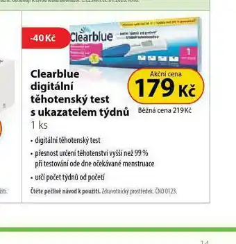 Dr. Max Clearblue digitální těhotenský test s ukazatelem týdnů nabídka