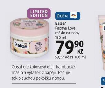 dm drogerie Balea máslo na nohy nabídka
