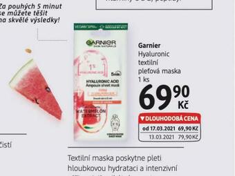 dm drogerie Garnier textilní pleťová maska nabídka