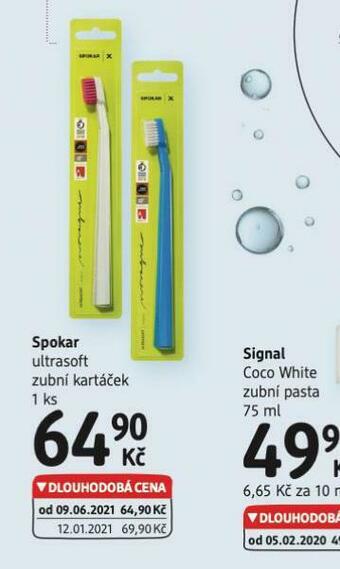 dm drogerie Spokar zubní kartáček nabídka