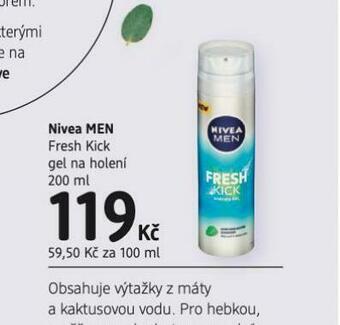 dm drogerie Nivea men gel na holení nabídka