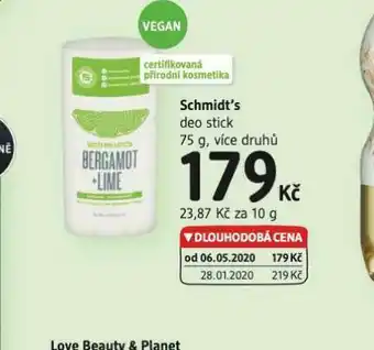 dm drogerie Schmidt´s deo stick nabídka