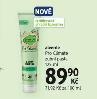 dm drogerie Alverde zubní pasta nabídka