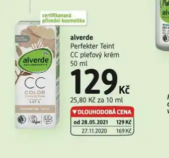 dm drogerie Alverde cc pleťový krém nabídka