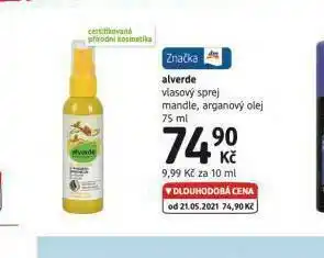 dm drogerie Alverde vlasový sprej nabídka